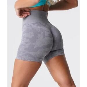 NVGTN Gray Camo Seamless Shorts     Size: M